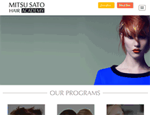 Tablet Screenshot of mitsusatohairacademy.com